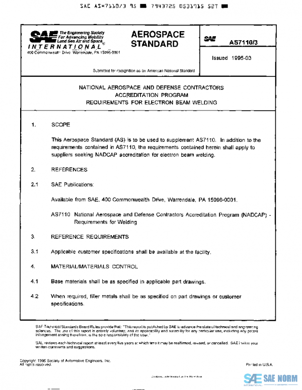 SAE AS7110/3 PDF SAE AS7110/3 PDF