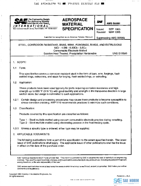 SAE AMS5659H PDF