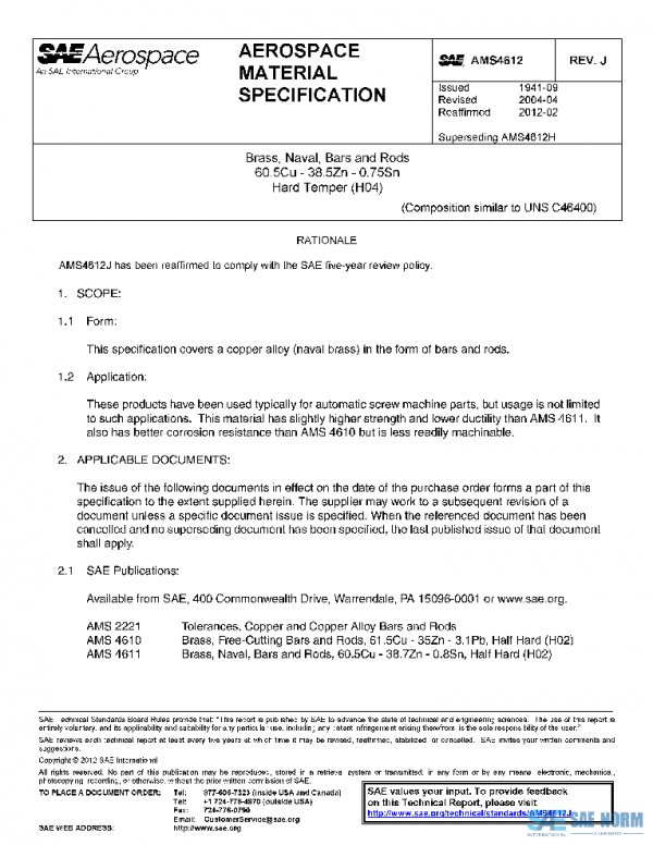 SAE AMS4612J PDF