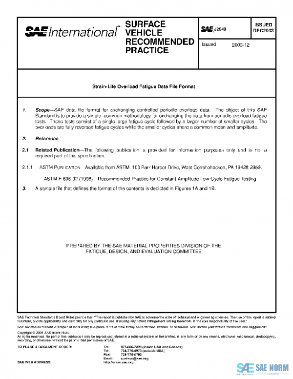 SAE J2649_200312 PDF SAE J2649_200312 PDF