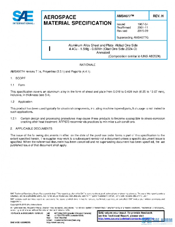 SAE AMS4077H PDF