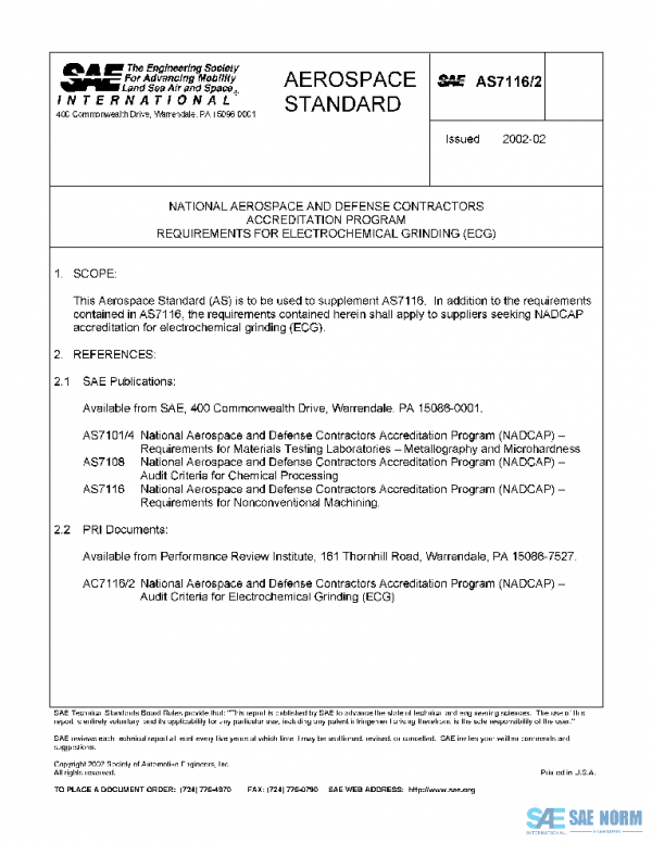 SAE AS7116/2 PDF SAE AS7116/2 PDF