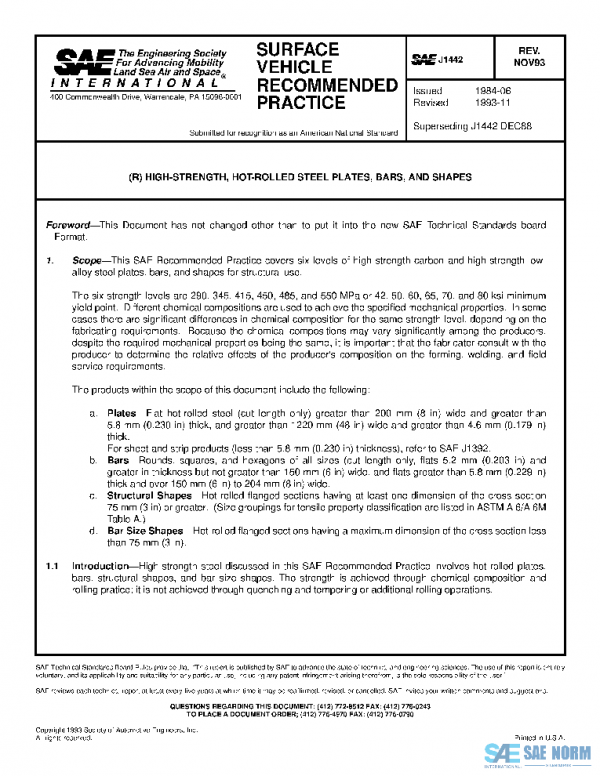 SAE J1442_199311 PDF