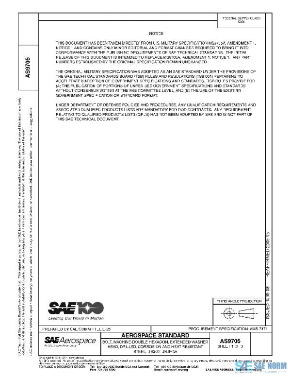 SAE AS9705 PDF