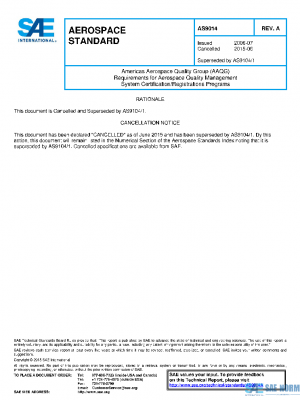 SAE AS9014A PDF
