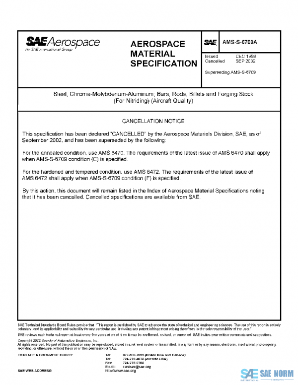 SAE AMSS6709A PDF