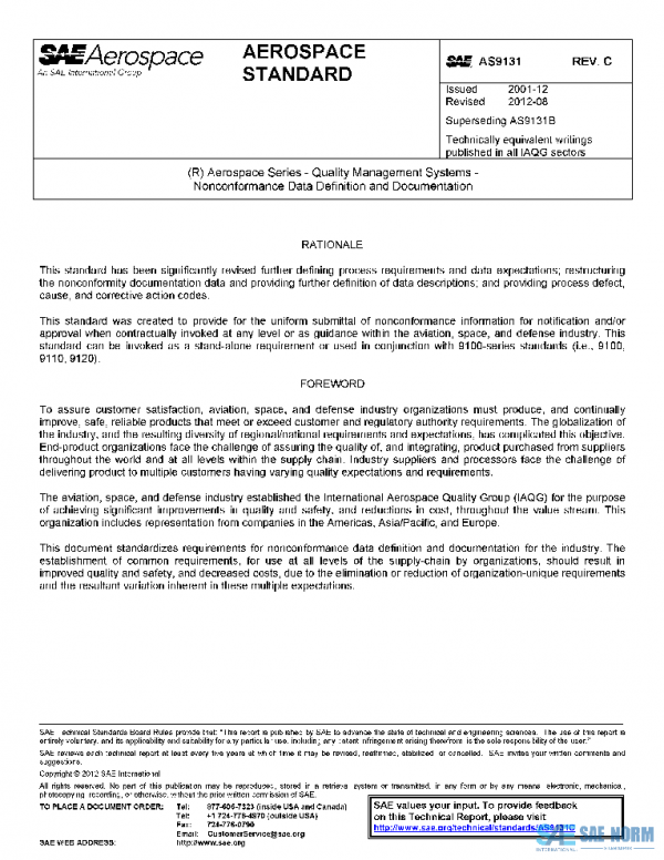 SAE AS9131C PDF