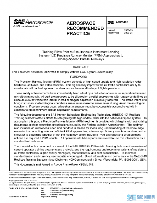 SAE ARP5453 PDF SAE ARP5453 PDF