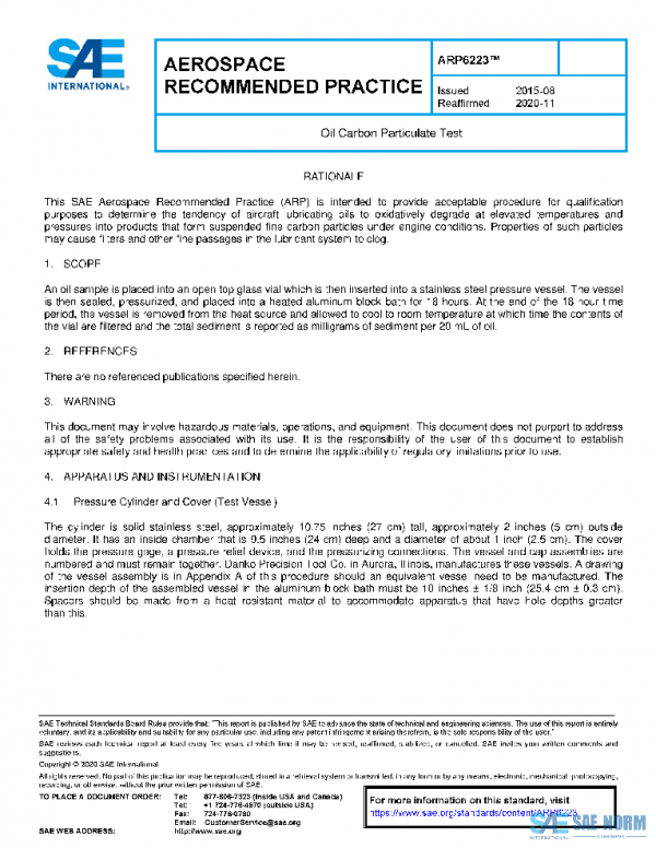 SAE ARP6223 PDF