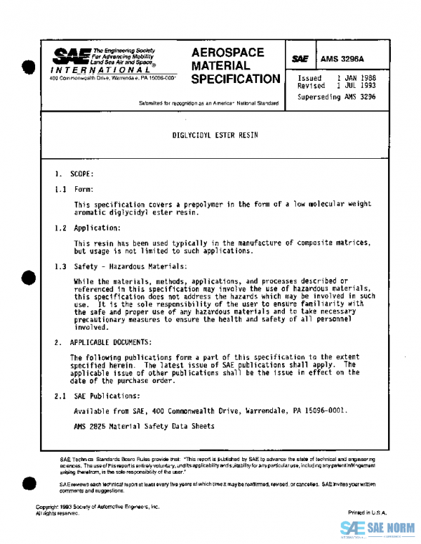 SAE AMS3296A PDF SAE AMS3296A PDF