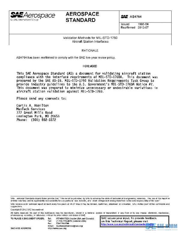 SAE AS4764 PDF