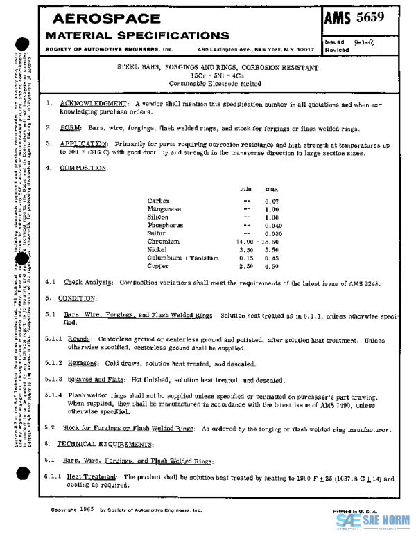 SAE AMS5659 PDF