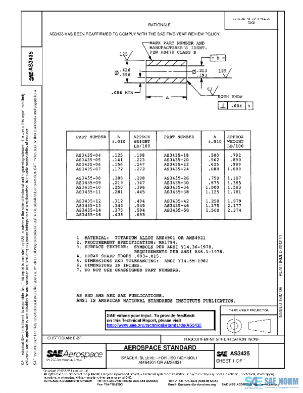 SAE AS3435 PDF SAE AS3435 PDF
