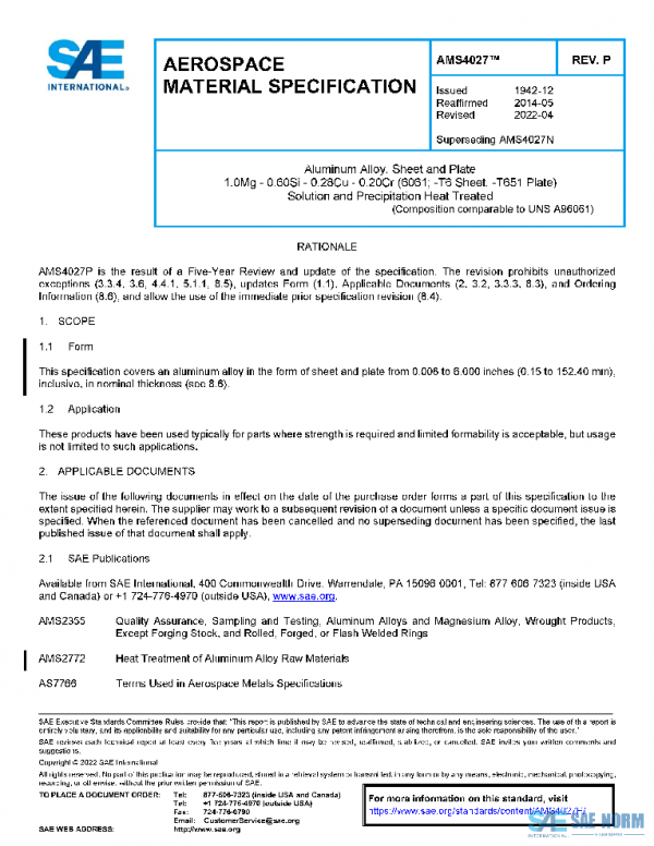 SAE AMS4027P PDF