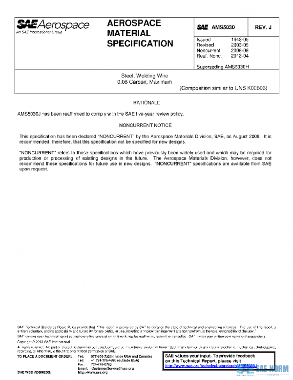 SAE AMS5030J PDF