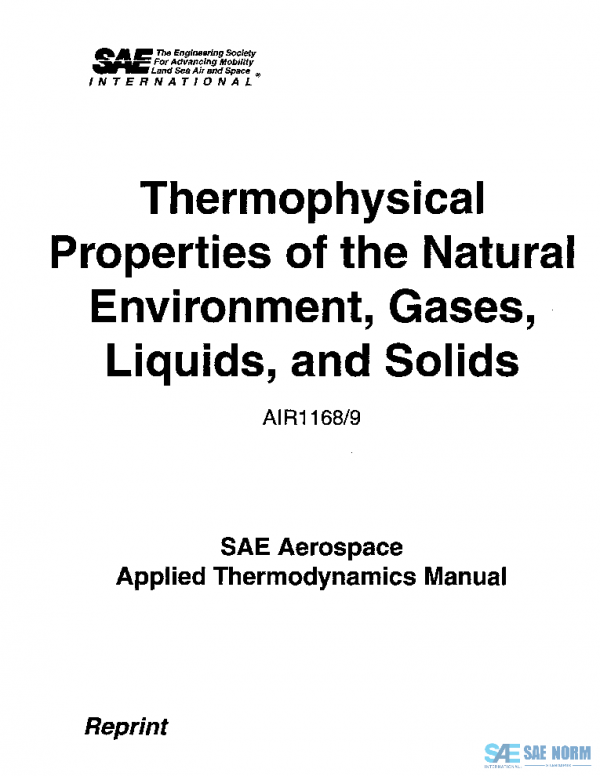 SAE AIR1168/9 PDF