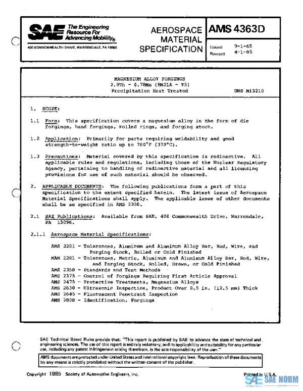 SAE AMS4363D PDF