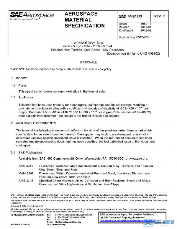 SAE AMS5223F PDF