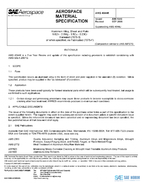 SAE AMS4044K PDF