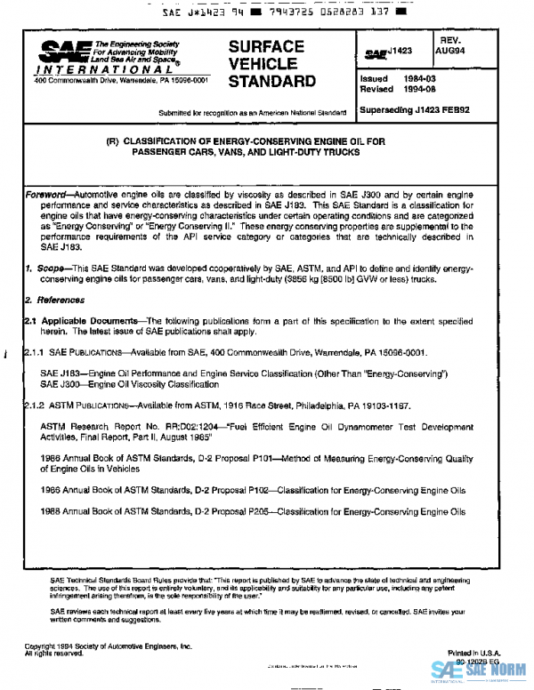 SAE J1423_199408 PDF