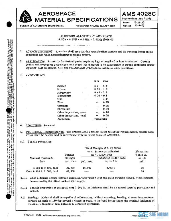 SAE AMS4028C PDF SAE AMS4028C PDF