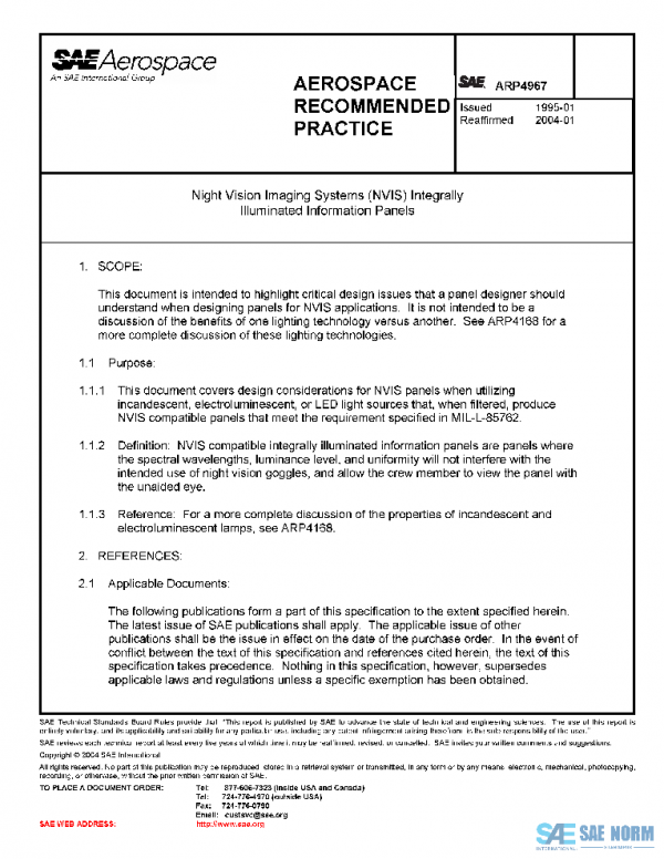 SAE ARP4967 PDF