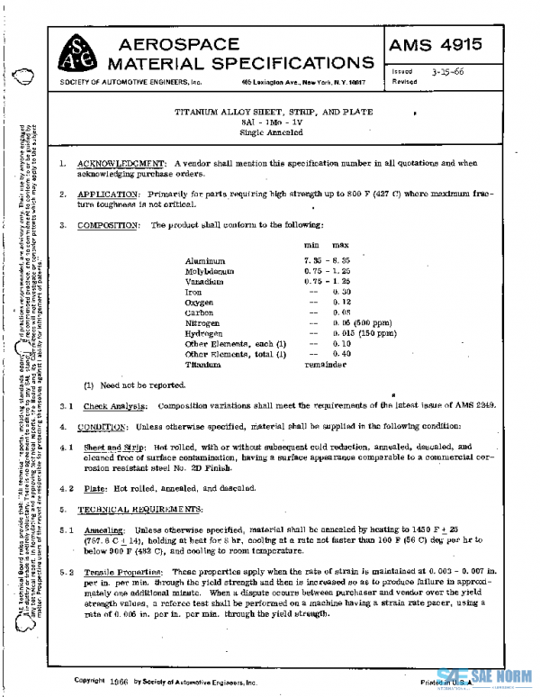 SAE AMS4915 PDF SAE AMS4915 PDF
