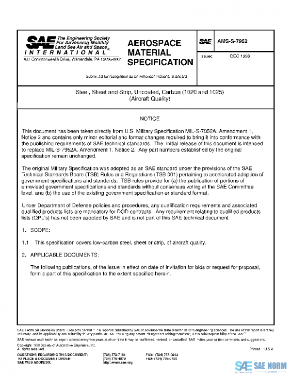 SAE AMSS7952 PDF