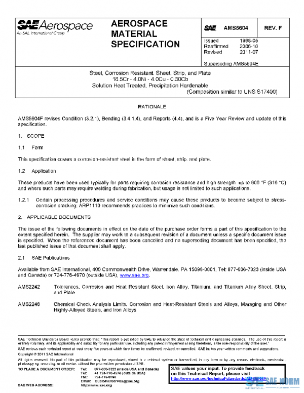 SAE AMS5604F PDF