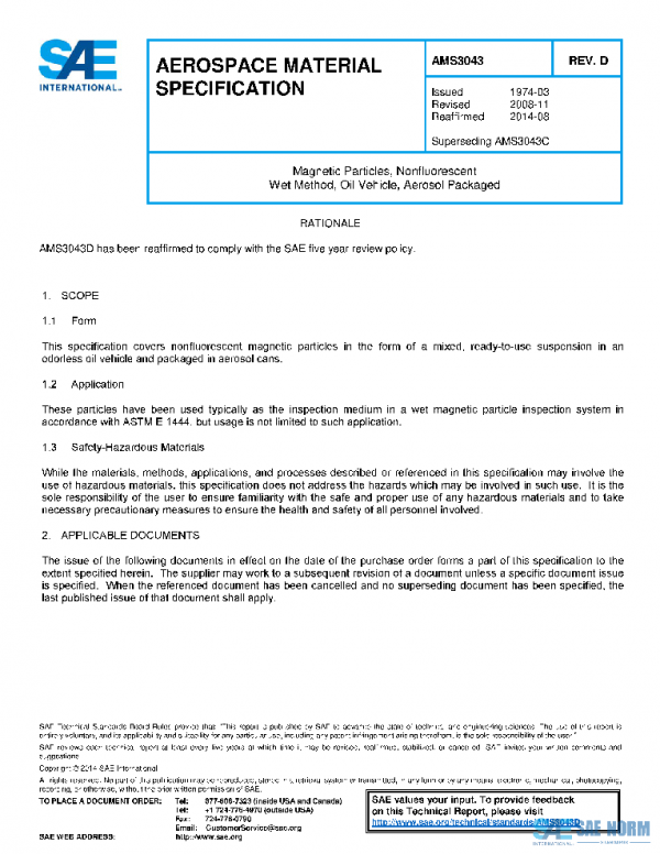 SAE AMS3043D PDF
