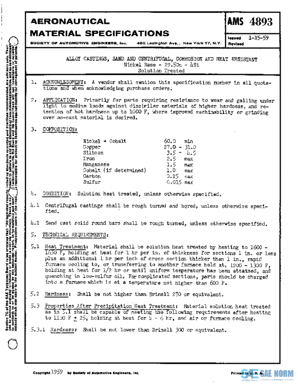 SAE AMS4893 PDF SAE AMS4893 PDF