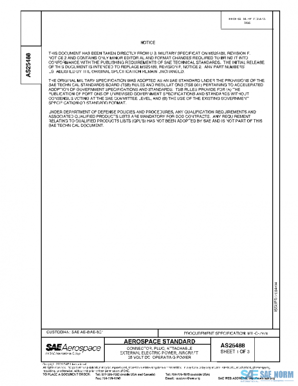 SAE AS25488 PDF