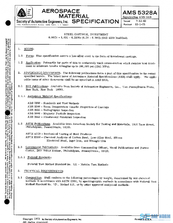 SAE AMS5328A PDF SAE AMS5328A PDF