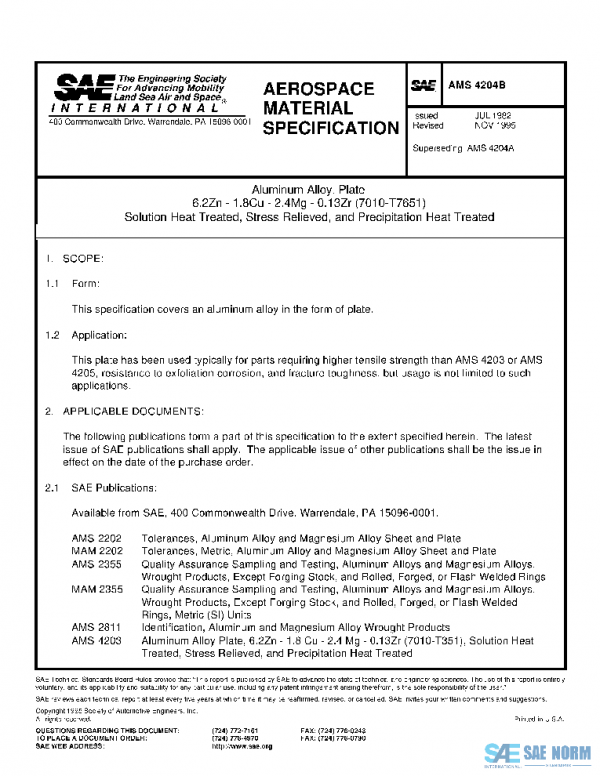 SAE AMS4204B PDF