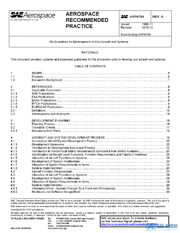 SAE ARP4754A PDF