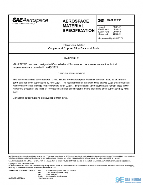 SAE MAM2221D PDF