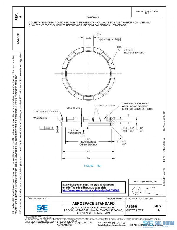SAE AS3566A PDF SAE AS3566A PDF