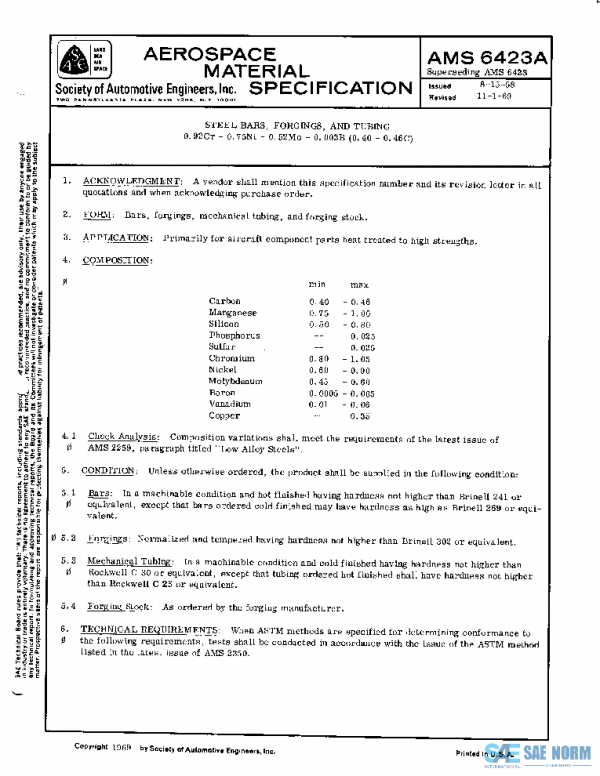 SAE AMS6423A PDF