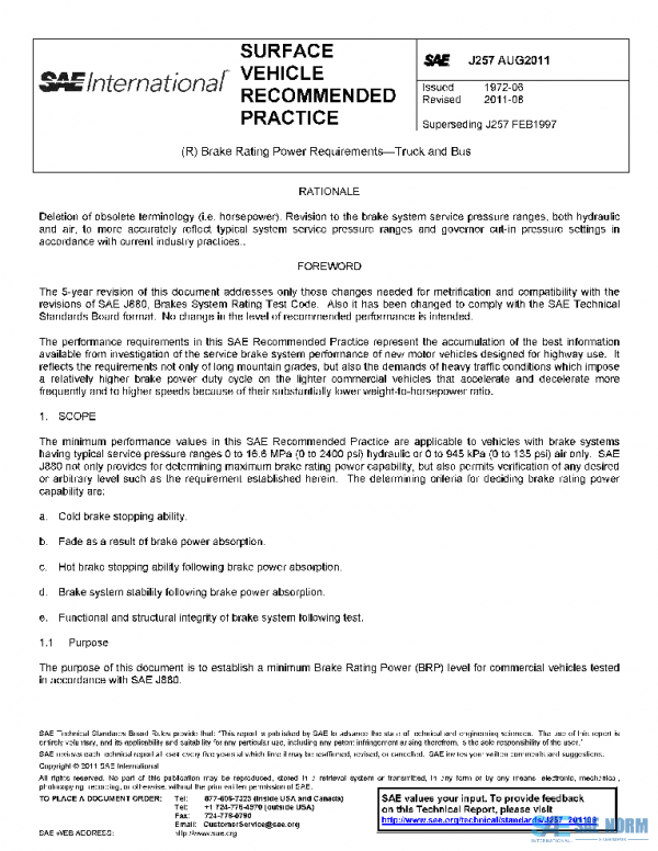 SAE J257_201108 PDF SAE J257_201108 PDF