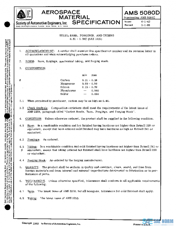 SAE AMS5080D PDF
