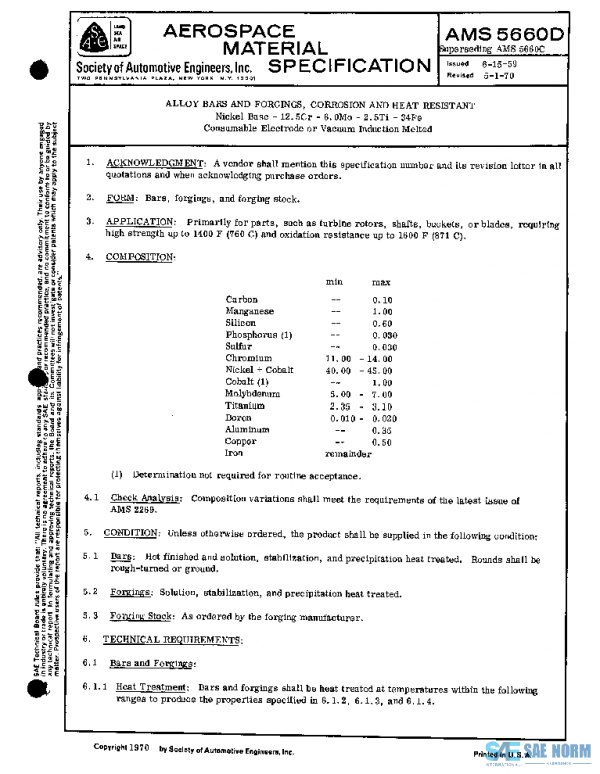 SAE AMS5660D PDF