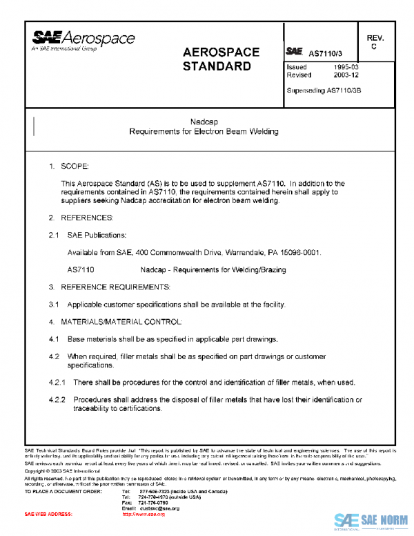 SAE AS7110/3C PDF SAE AS7110/3C PDF