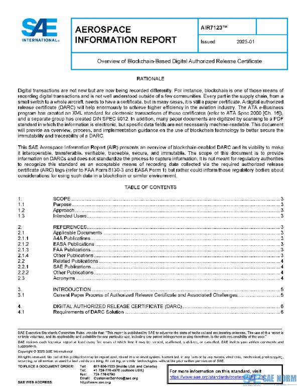 SAE AIR7123 PDF SAE AIR7123 PDF