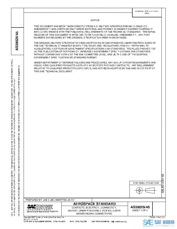 SAE AS39029/45 PDF SAE AS39029/45 PDF
