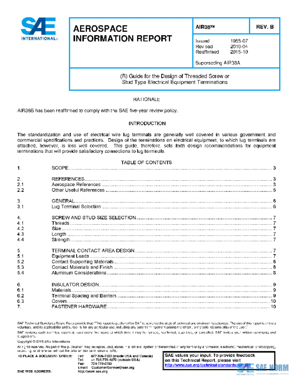 SAE AIR38B PDF SAE AIR38B PDF