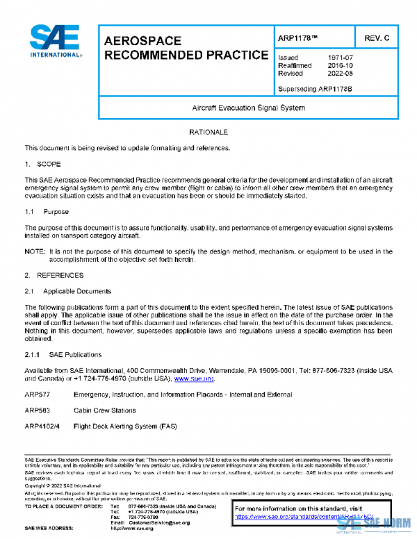 SAE ARP1178C PDF