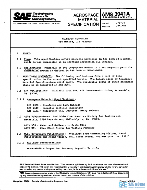 SAE AMS3041A PDF