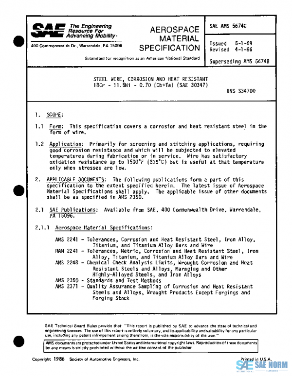 SAE AMS5674C PDF SAE AMS5674C PDF