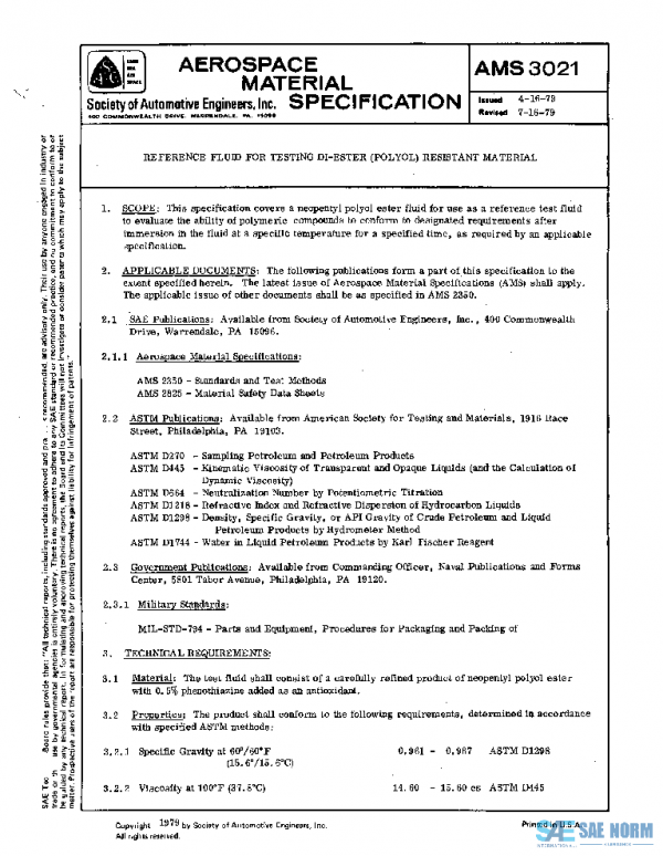 SAE AMS3021 PDF