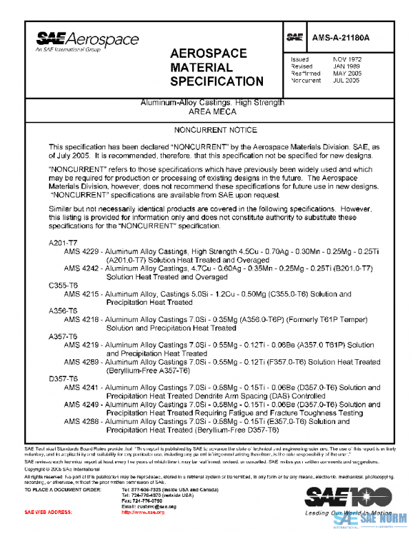 SAE AMSA21180A PDF